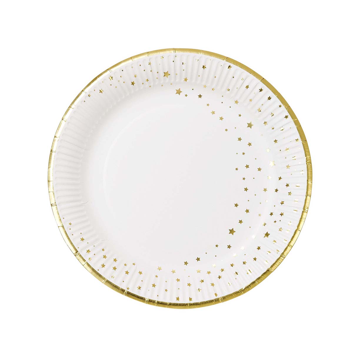 Tallerkener Gullstjerner 12 stk.