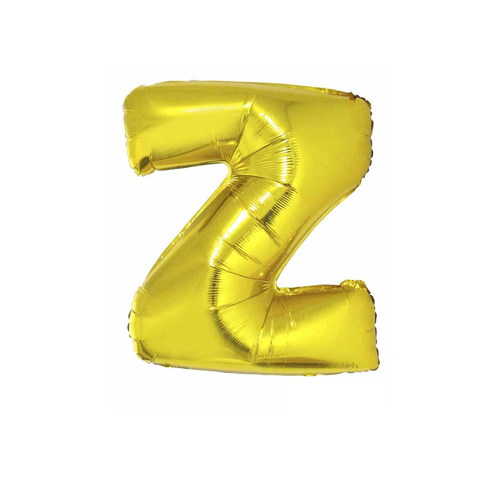 Bokstavballong Gull 102cm - Z