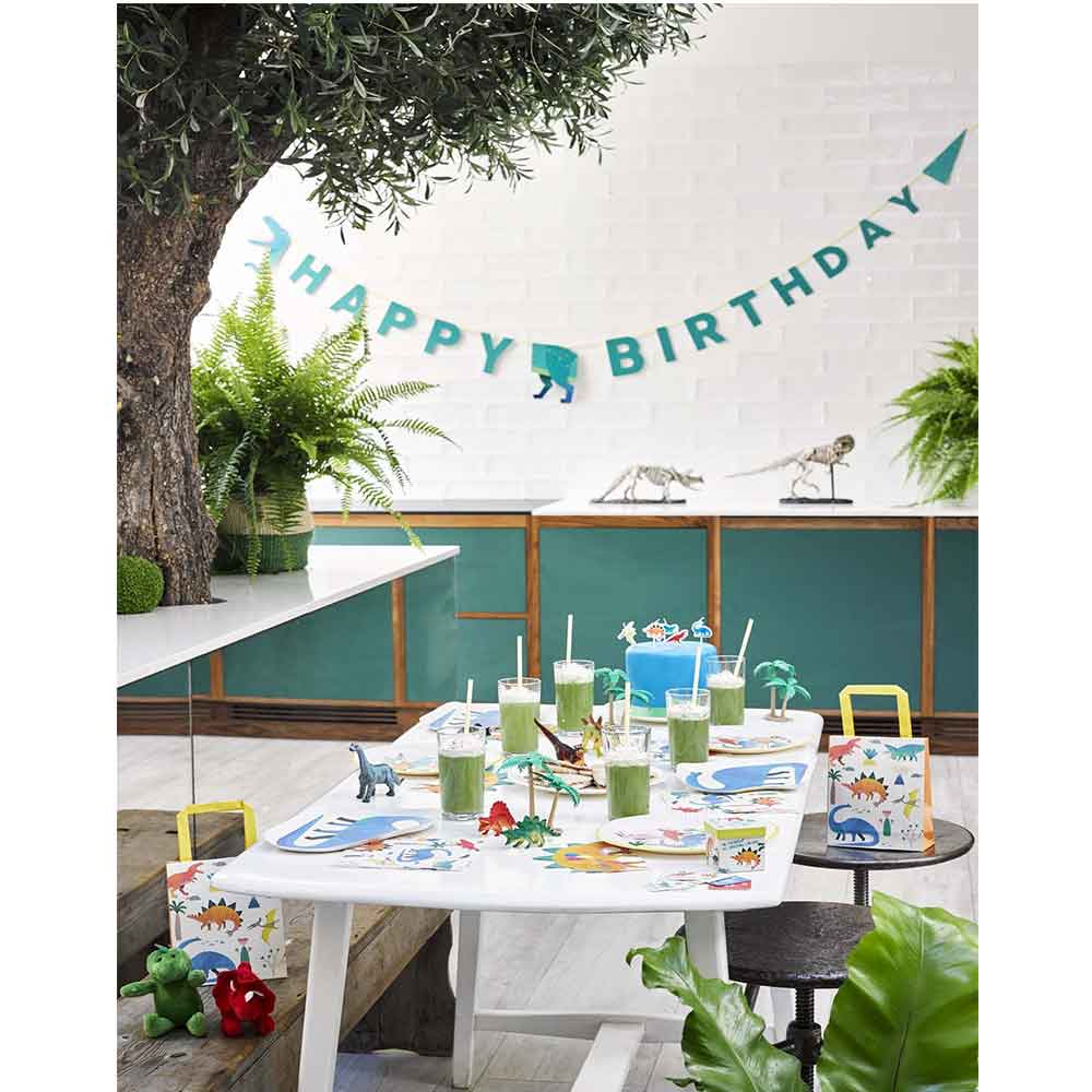 Dino Party Happy Birthday Banner 2.5 m.