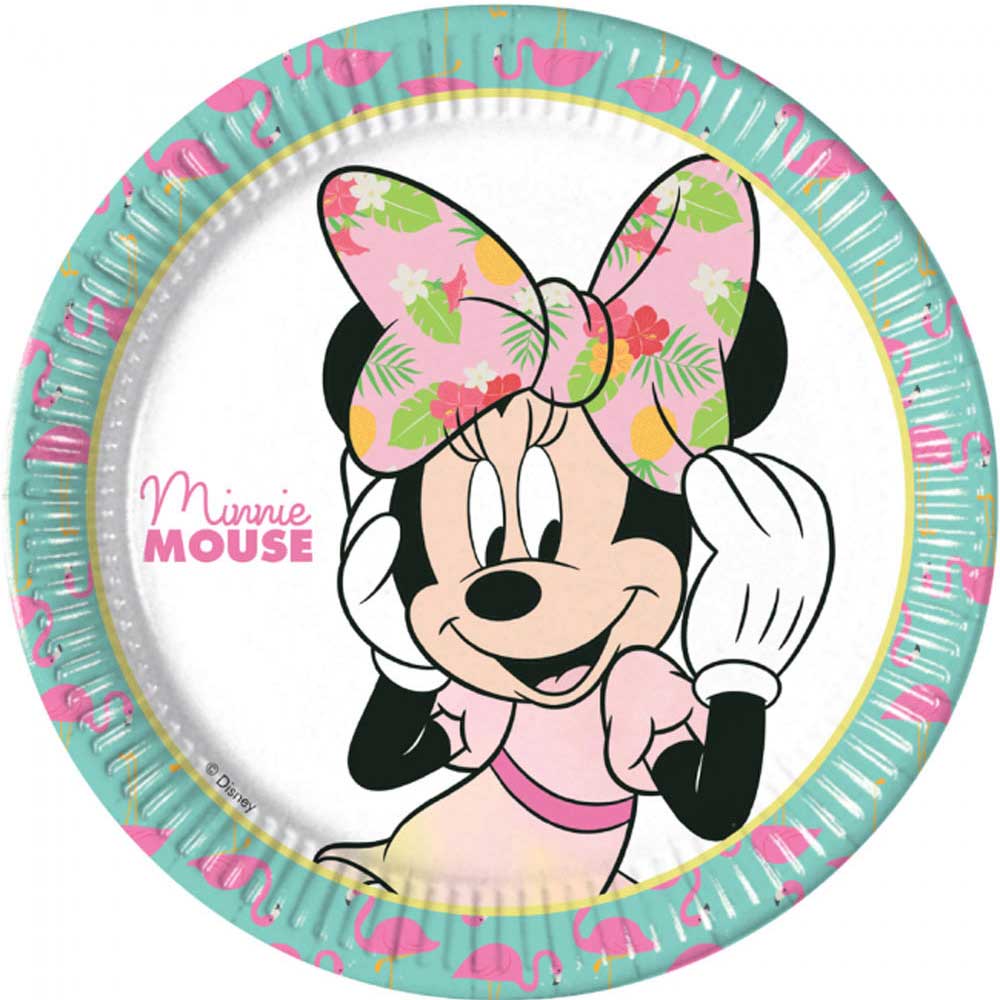 Minni Mus Tropisk Tallerken 8 stk.