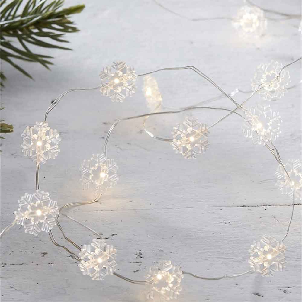 Lyslenke m. Snøkrystaller 3m