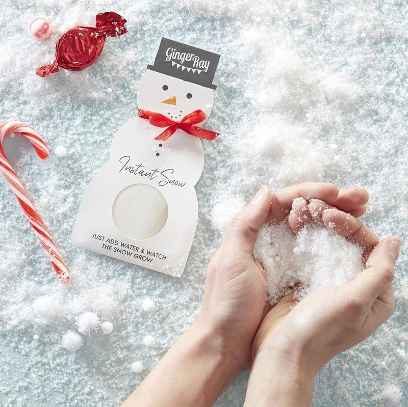 SNOWMAN SHAPE INSTANT SNOW - NOVELTY CHRISTMAS