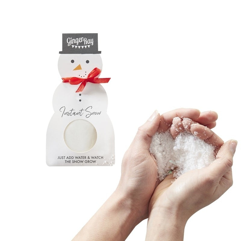 SNOWMAN SHAPE INSTANT SNOW - NOVELTY CHRISTMAS