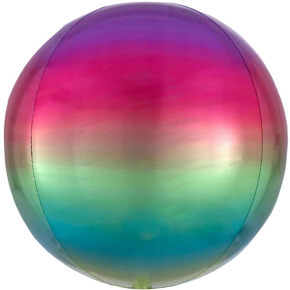 Ombre Orb Folieballong Regnbue