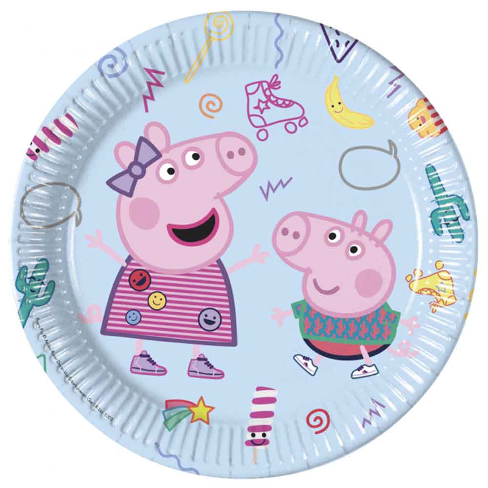 Tallerkener Peppa Gris 8 stk.