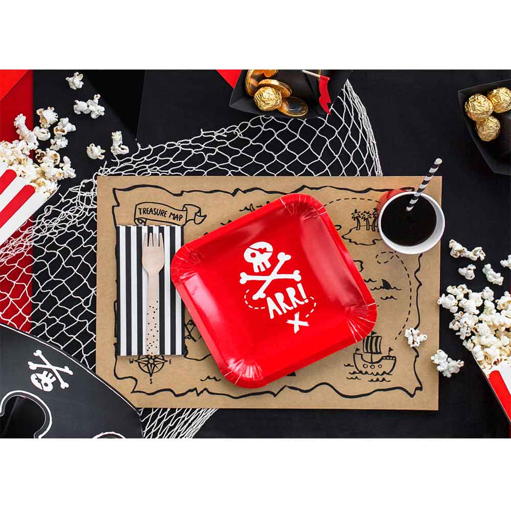 Piratparty Tallerken 6 stk.