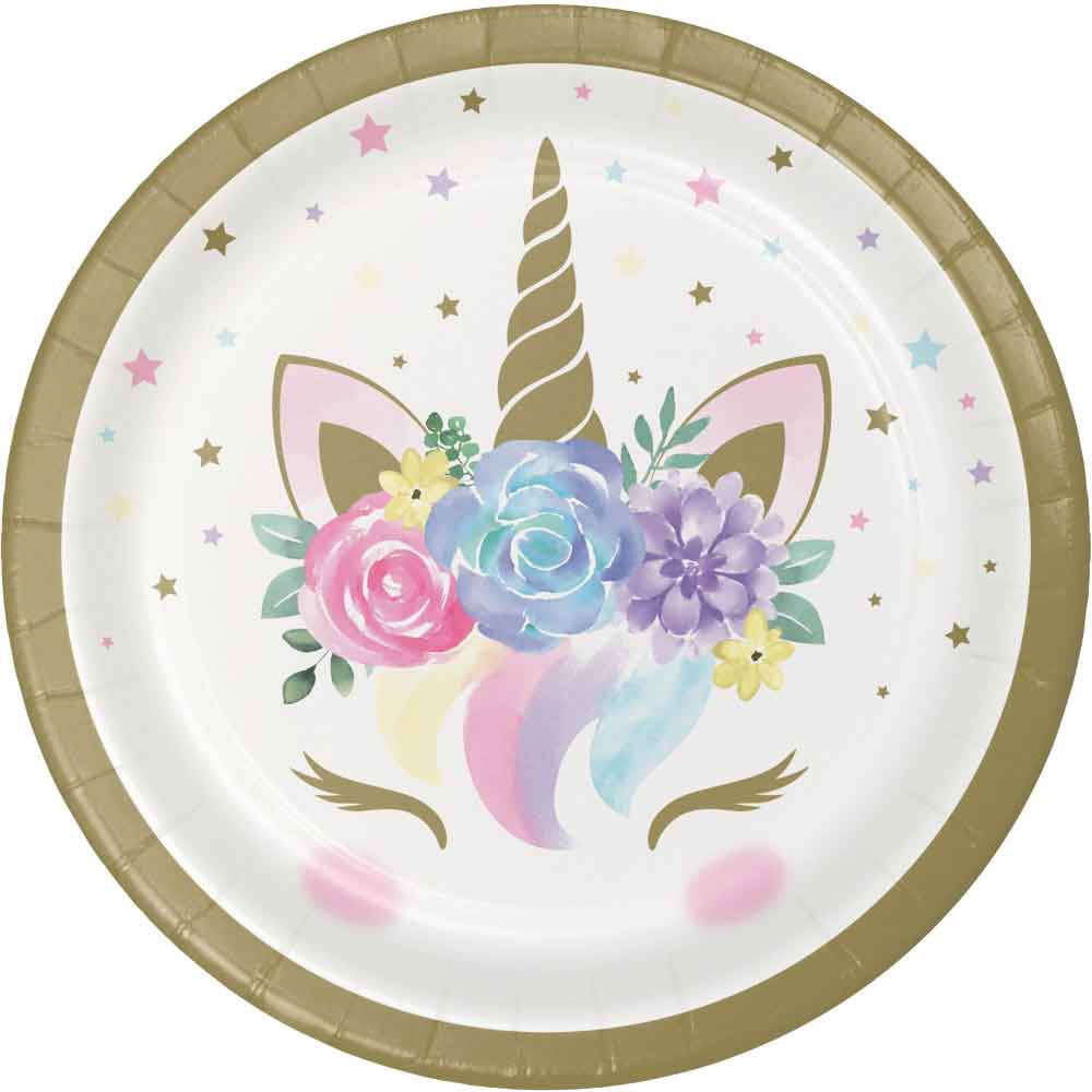 Enhjørning Magi Tallerken 8 stk.