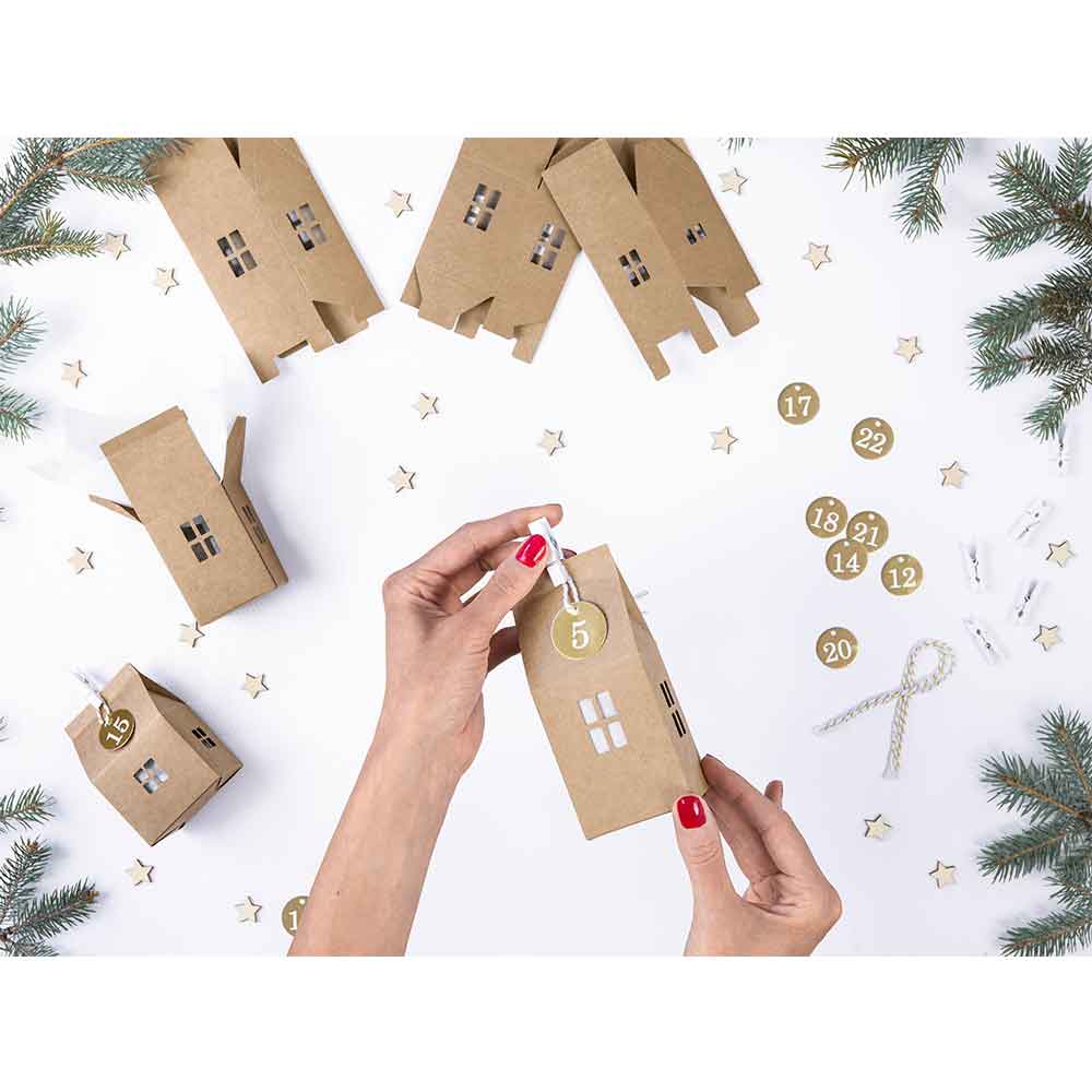 Advent Julekalender Hus 24 stk.