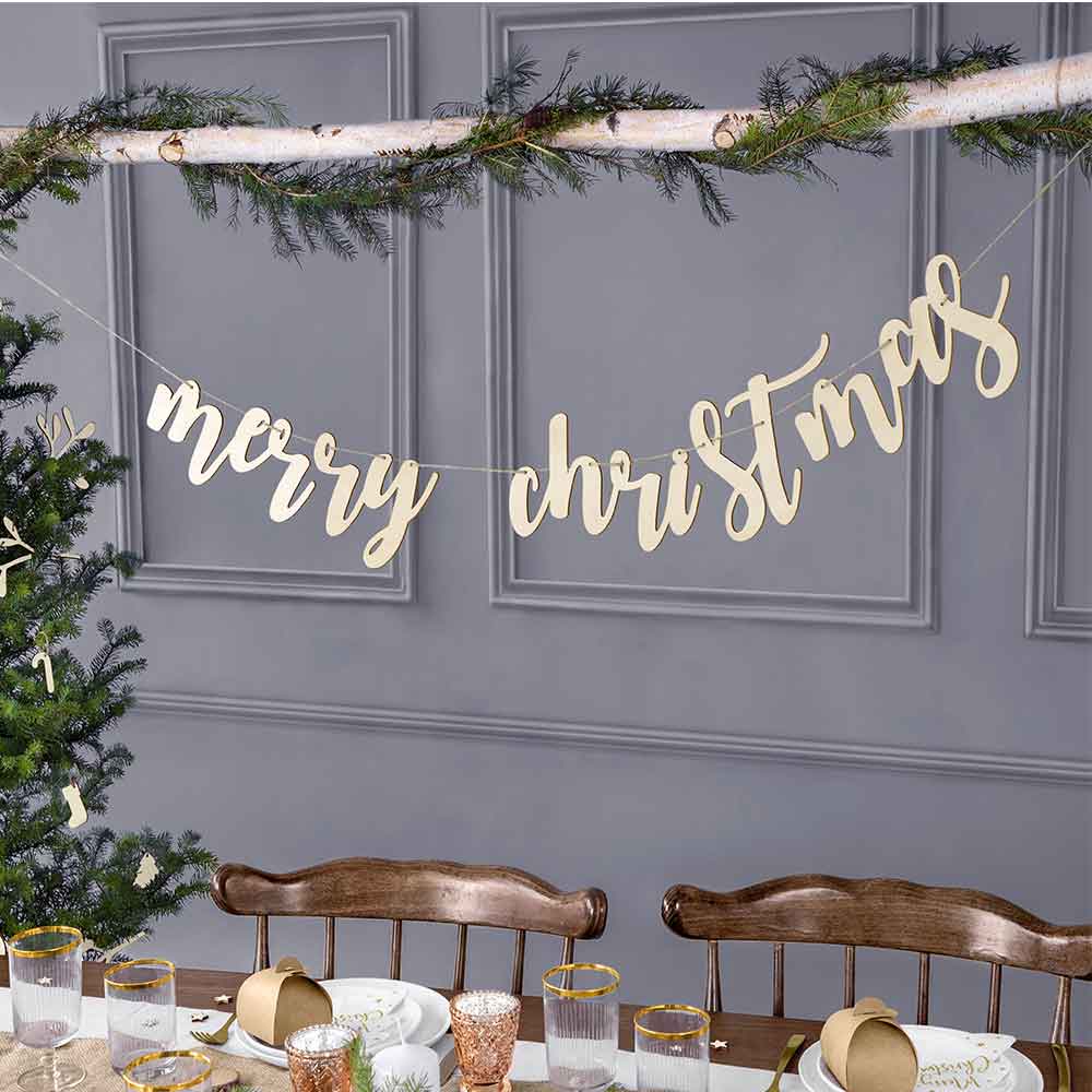 Banner I Tre "Merry Christmas"