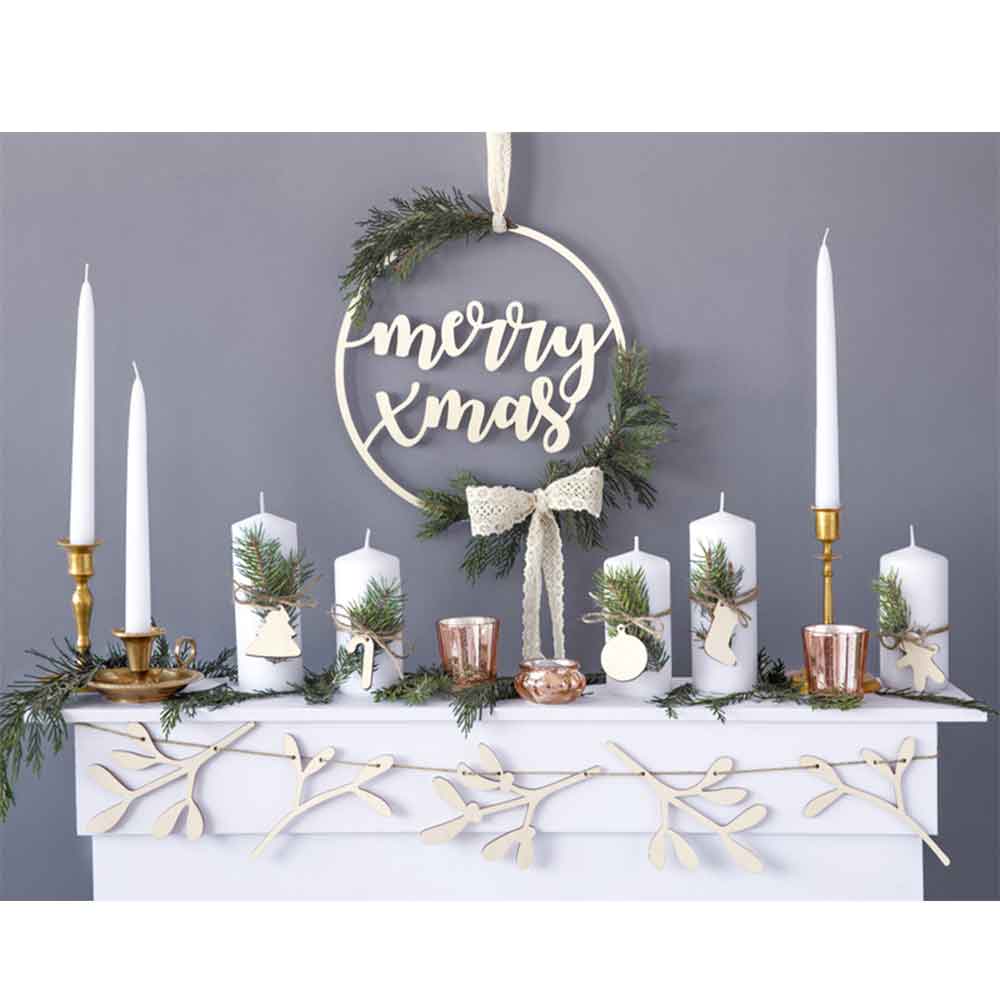 Telysholder Rosegull 6 cm 4 stk.