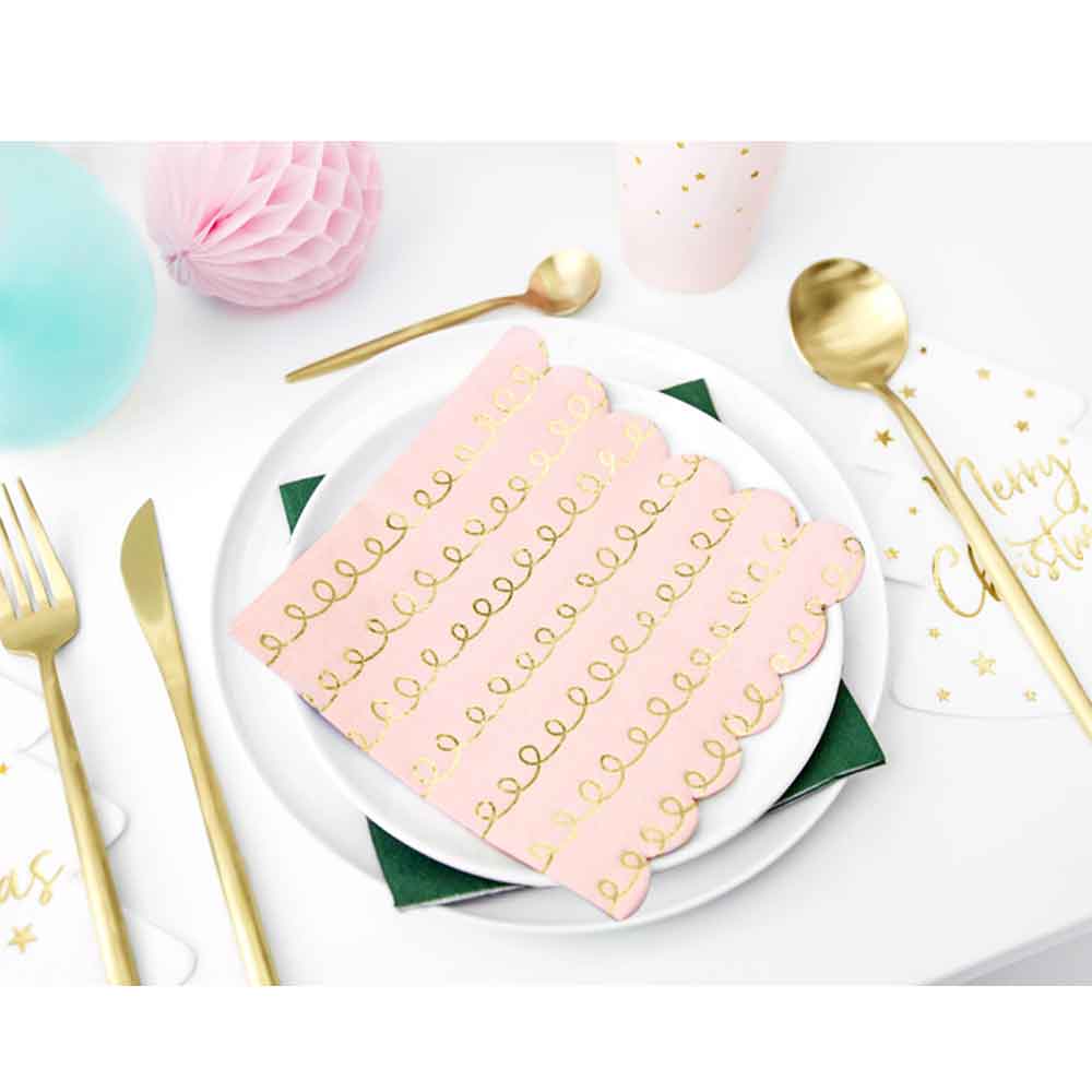 Servietter Pudderrosa 20 stk.