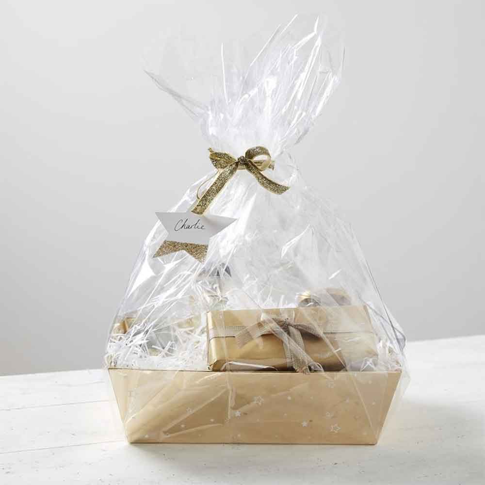 Gold Glitter Julegavekurv Making Kit