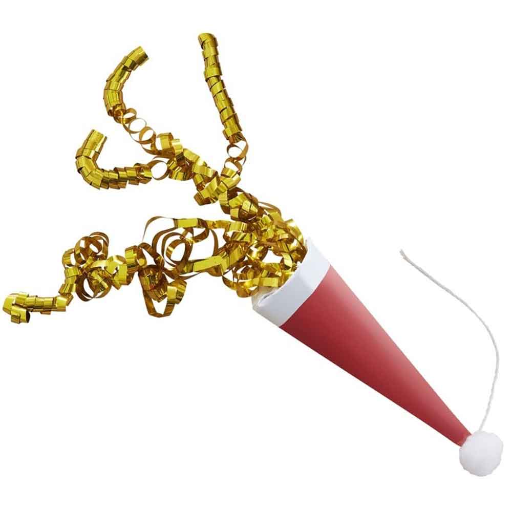 Silly Santa Party Poppers 8 stk.
