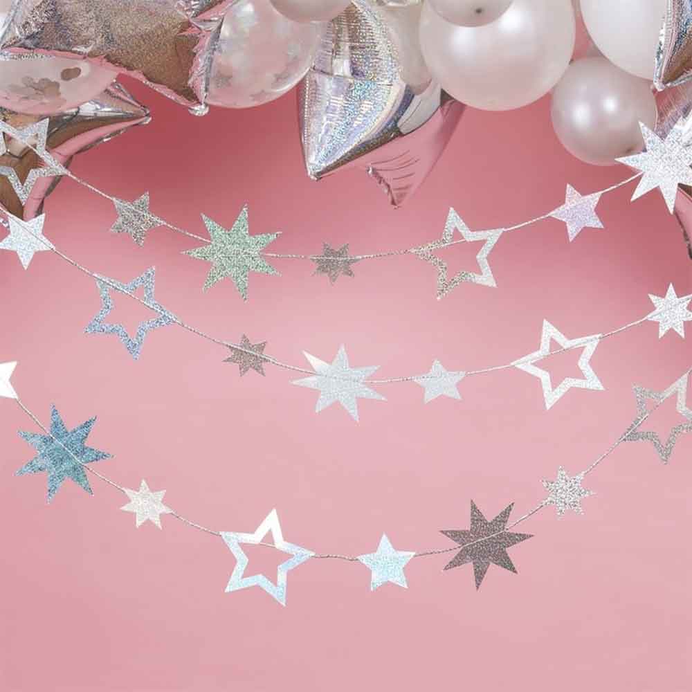 Stargazer Girlander Stjerner Iriserende