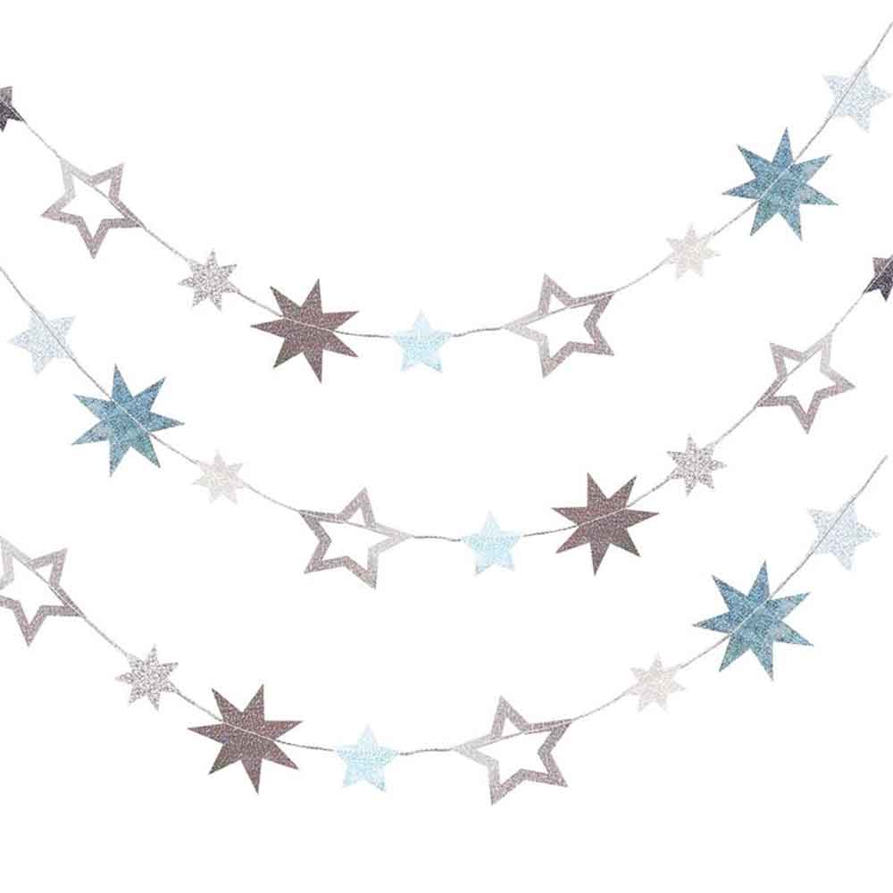 Stargazer Girlander Stjerner Iriserende