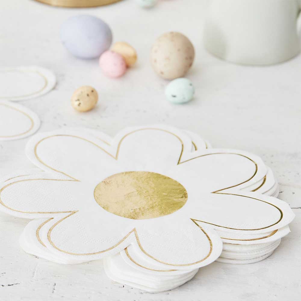 Daisy Crazy Tusenfryd Servietter 16 stk