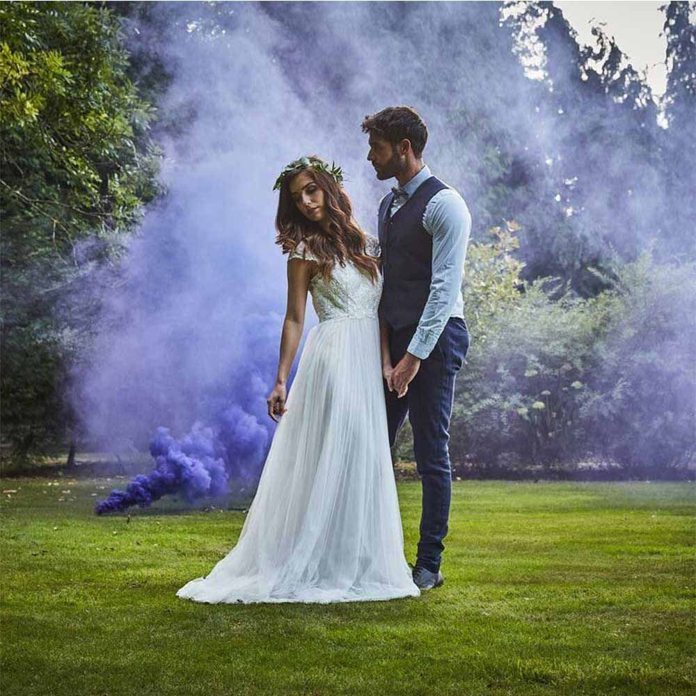PURPLE WEDDING SMOKE BOMB