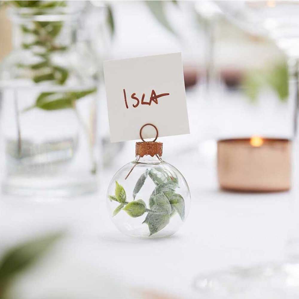 Botanical Wedding Bordkortholder Eucalyptus 6 stk.