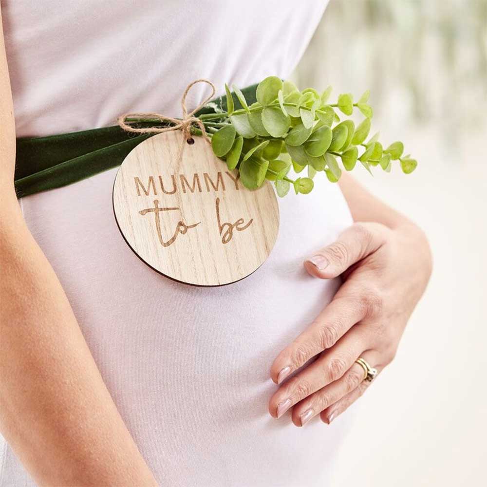 Botanical Baby Mummy To Be Bånd Sash