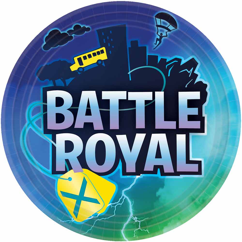 Battle Royal Fortnite Stor Tallerken 8 stk.