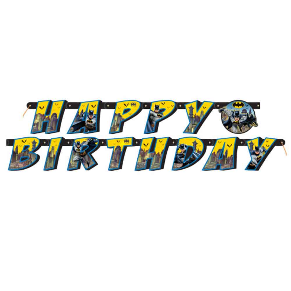 Batman Happy Birthday Girlander