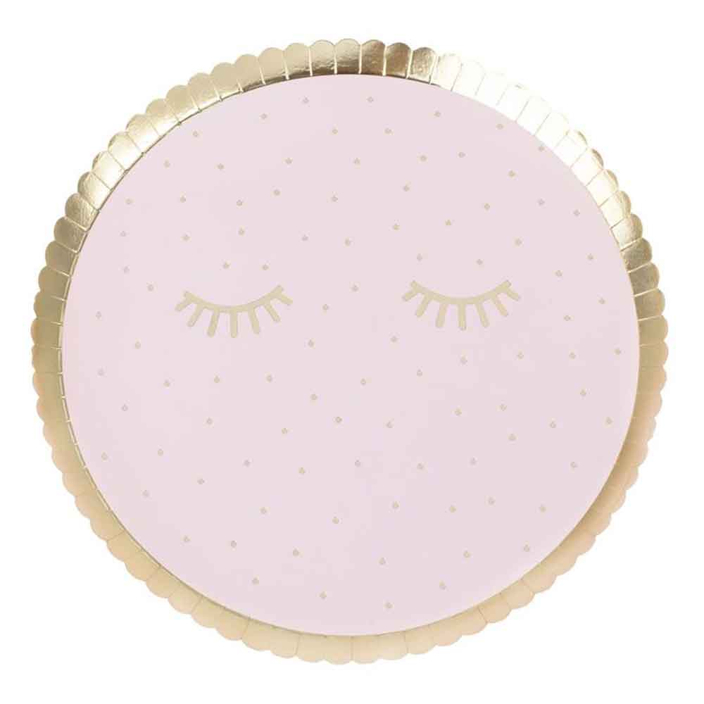 Pamper Party Rosa Tallerken 8 stk.