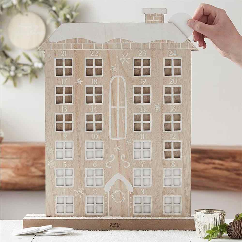 Adventskalender Rustikk Julehus