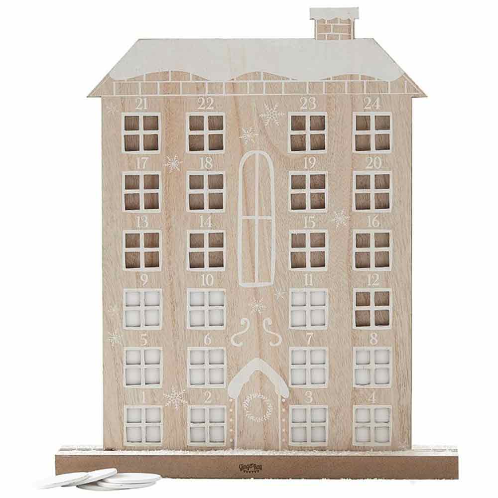 Adventskalender Rustikk Julehus