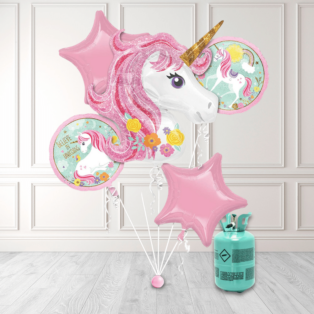 Enhjørning Ballongbukett med helium
