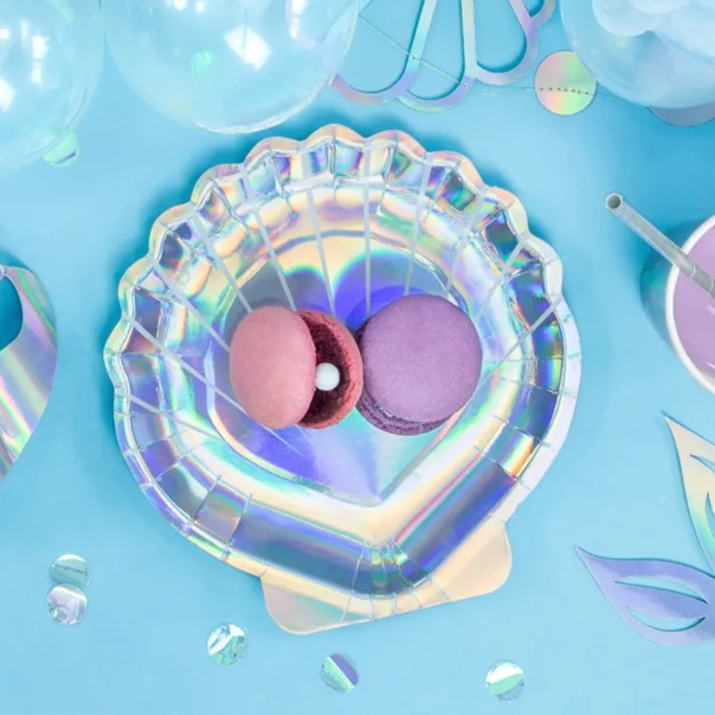 Havfrue Skjell Tallerken 6 stk.