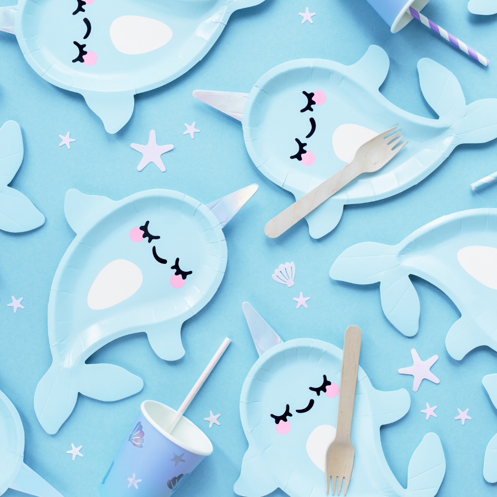 Narhval Tallerken 6 stk.