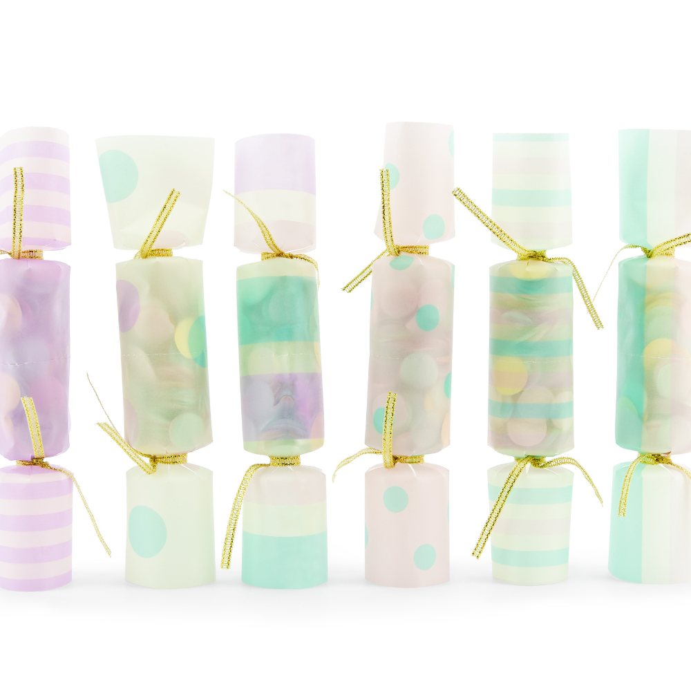 Smellbonbon med Papirkonfetti 6 stk.