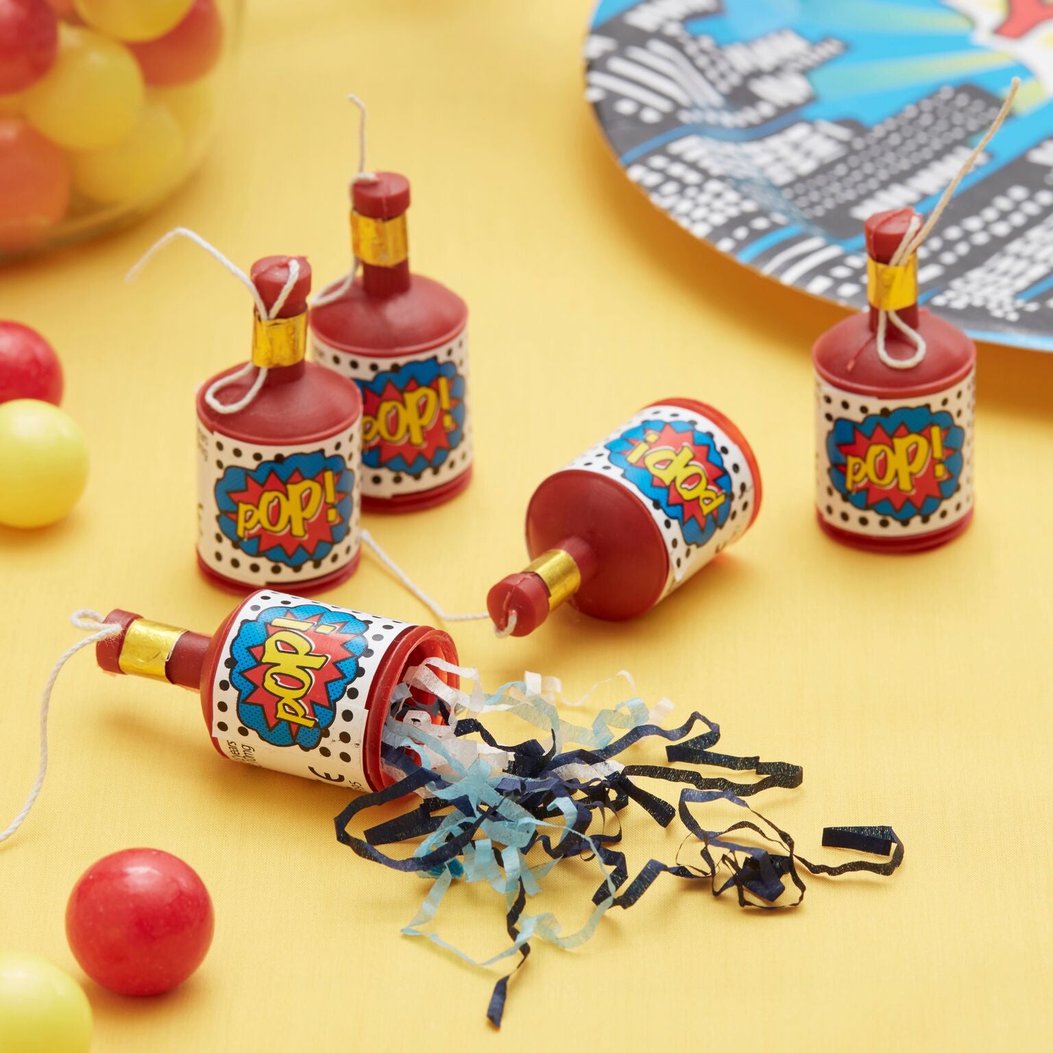 Konfettipopper Pop! 25 stk.