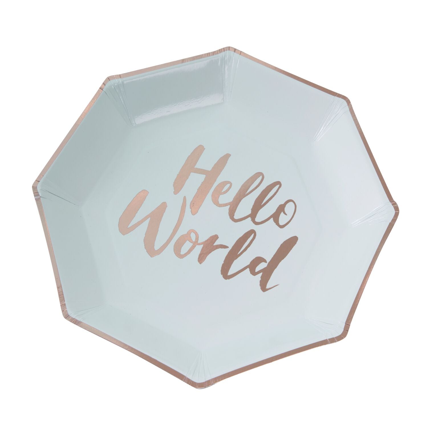 Tallerkener Hello World 8 stk.