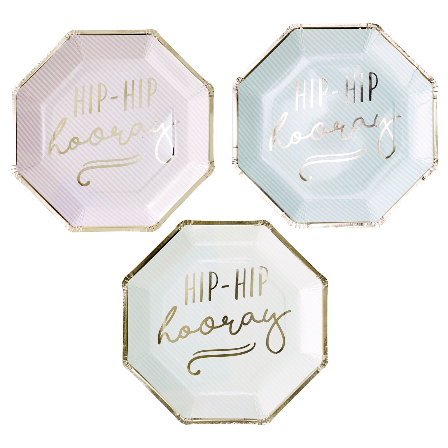 Hooray Tallerken Pastellmiks 8 stk.