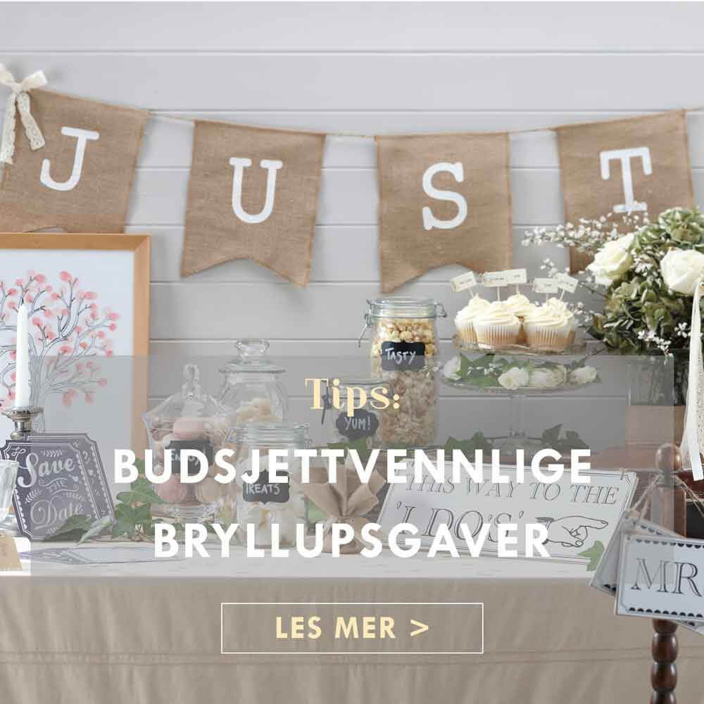 Budsjettvennlige bryllupsgaver