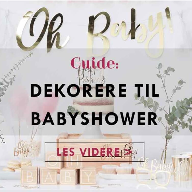 Dekorere til Babyshower