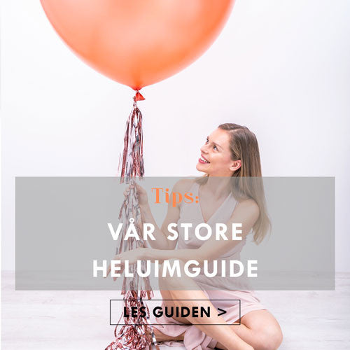 Ballongbukett med heliumballonger i ulike farger til fest — fra Festkompaniet