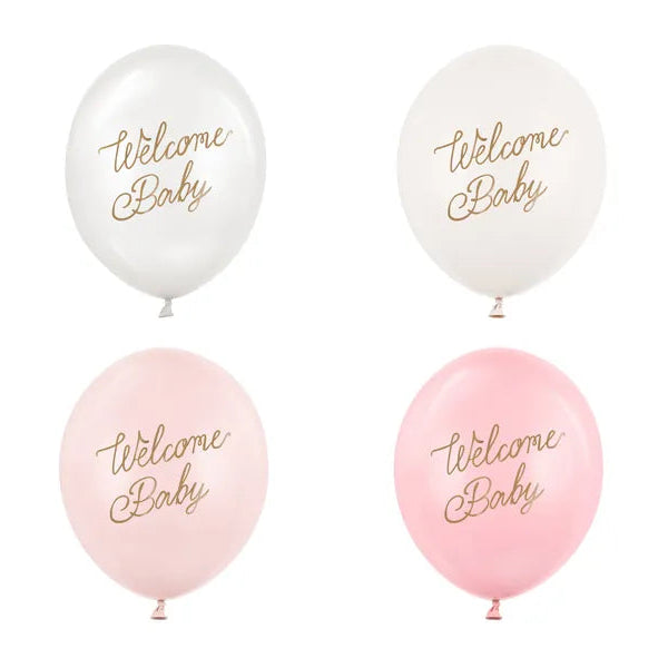 Welcome Baby Ballonger - Rosa