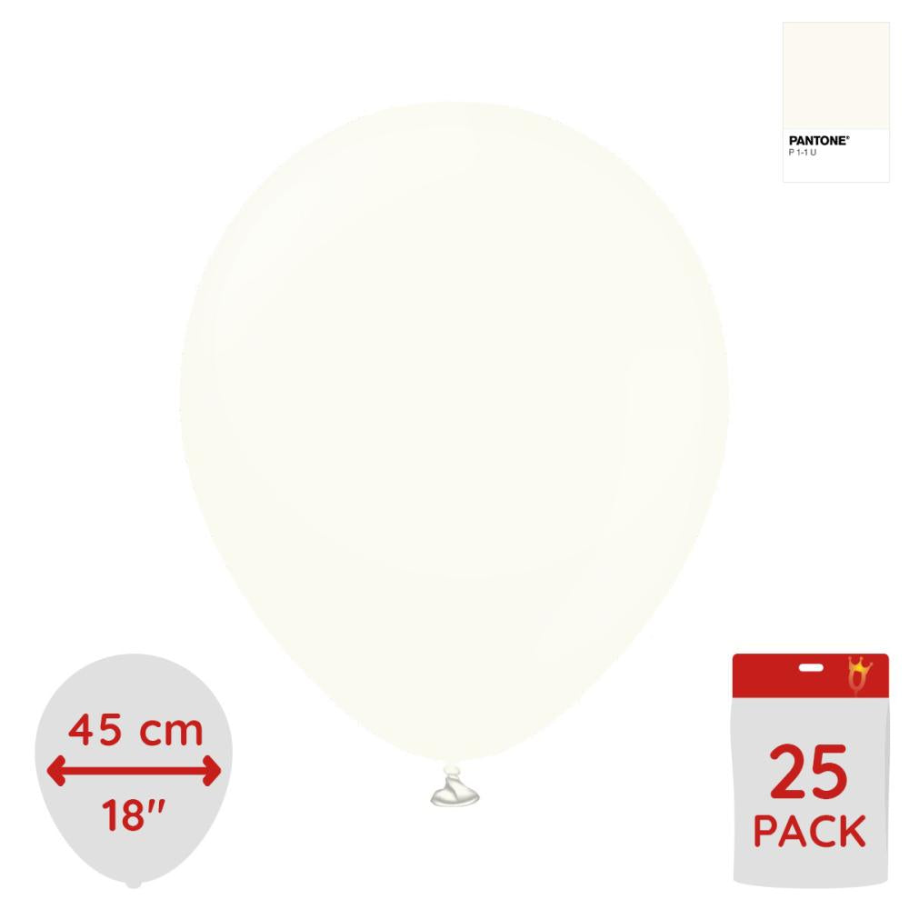 Kalisan Retro White 45 cm 25 stk