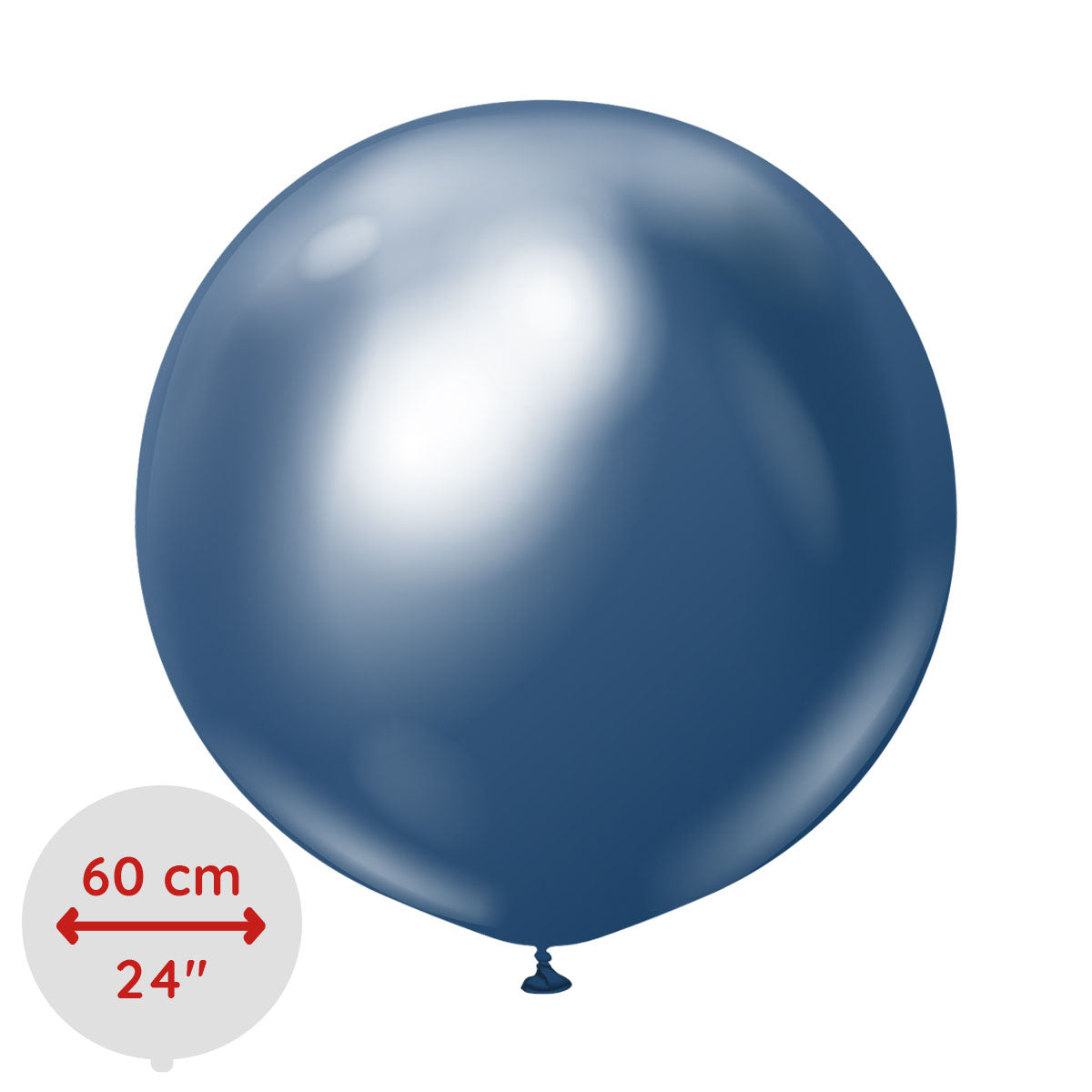 Navy Chrome ballong fra Kalisan