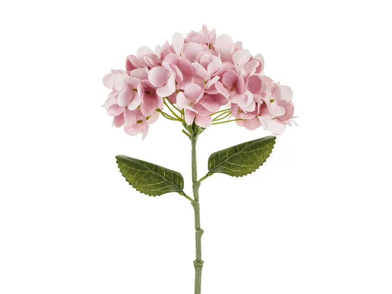Kunstig Blomst - Hortensia 35 cm Lys Rosa