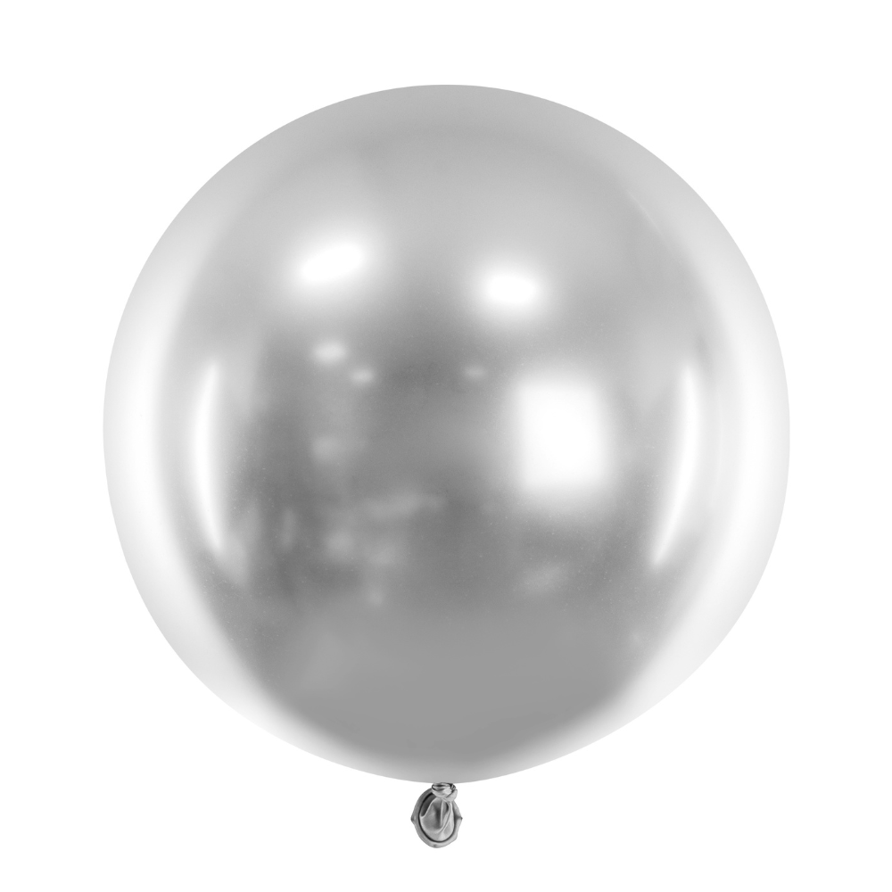 Chrome Ballong Sølv 60 cm
