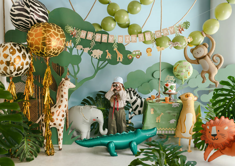 Happy Birthday Safari Folieballong 35 cm - bilde 3