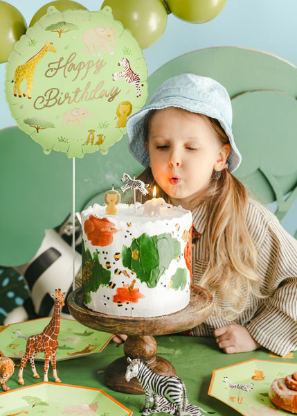 Happy Birthday Safari Folieballong 35 cm - bilde 4