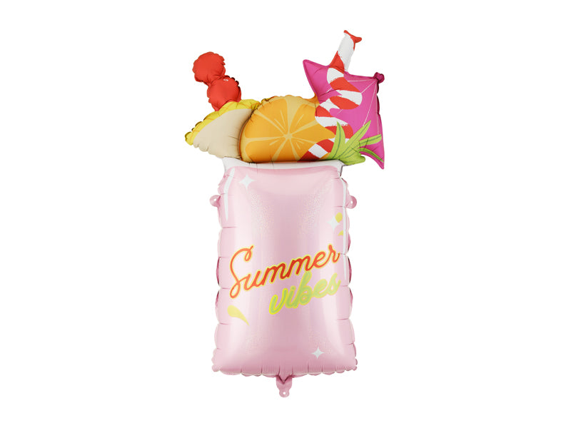 Cocktail Folieballong Rosa 79 cm