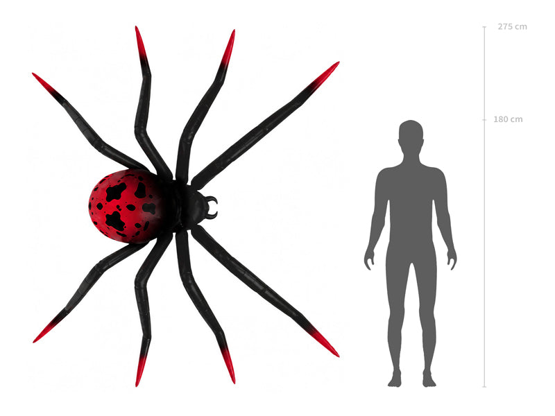 Edderkopp XXL folieballong 275x152 cm Halloween-dekorasjon