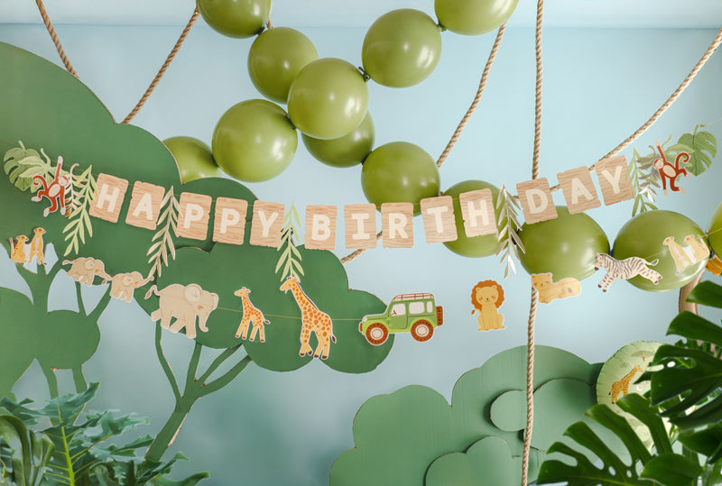 Happy Birthday Safari Banner 180 cm - bilde 2