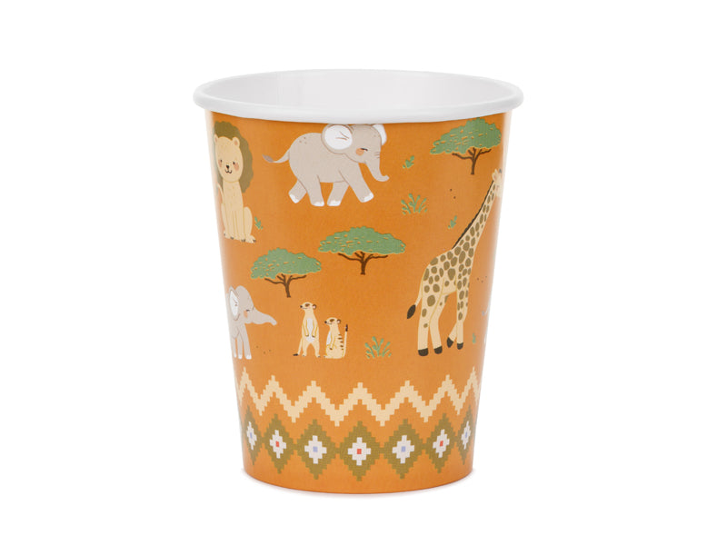 Safari Pappkopper 220 ml - 6 stk