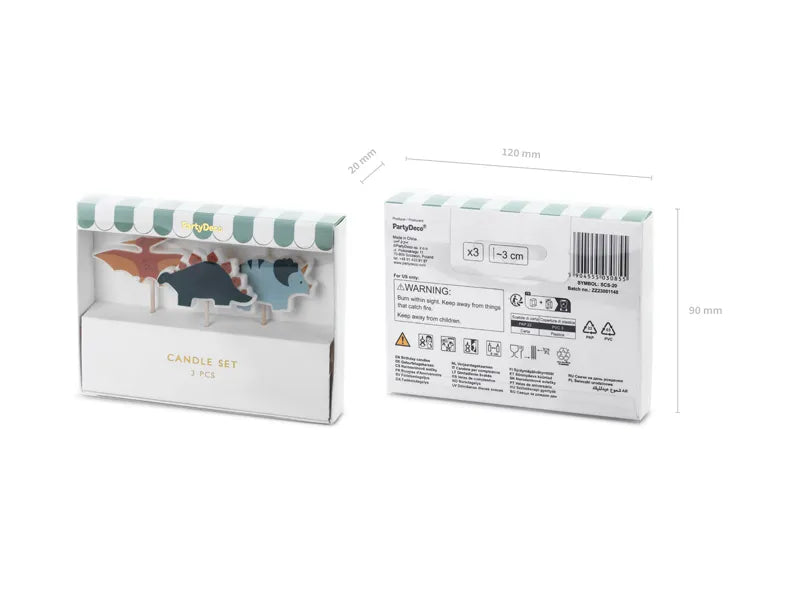 Kakelys Dinosaur 3cm - 3 stk